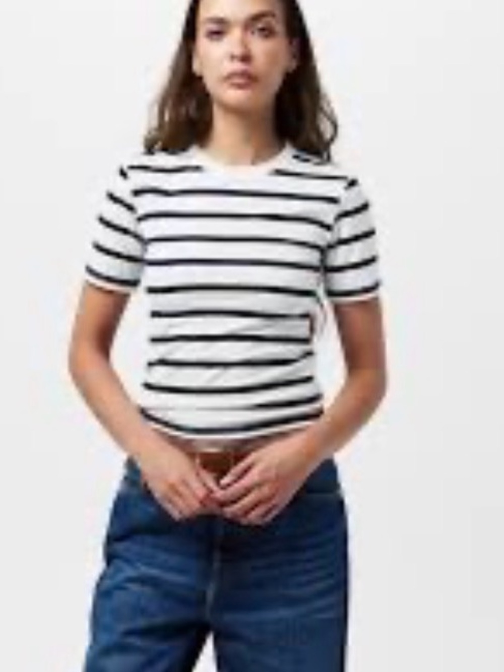 NWT⭐️Striped Bella fine knit tee